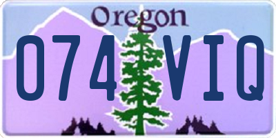 OR license plate 074VIQ