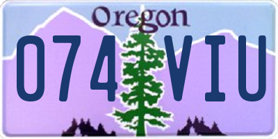 OR license plate 074VIU