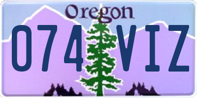 OR license plate 074VIZ