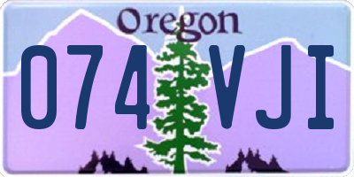 OR license plate 074VJI