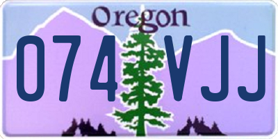OR license plate 074VJJ