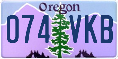 OR license plate 074VKB