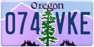 OR license plate 074VKE