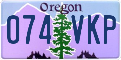 OR license plate 074VKP