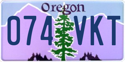 OR license plate 074VKT