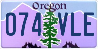OR license plate 074VLE