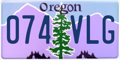 OR license plate 074VLG