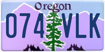 OR license plate 074VLK