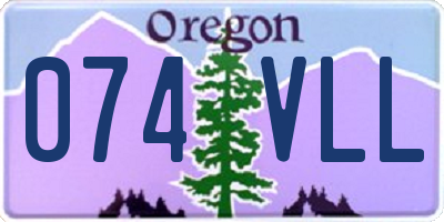 OR license plate 074VLL