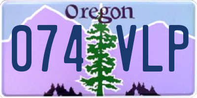 OR license plate 074VLP