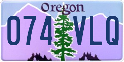 OR license plate 074VLQ