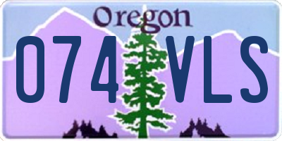 OR license plate 074VLS