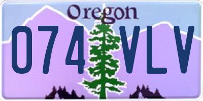 OR license plate 074VLV