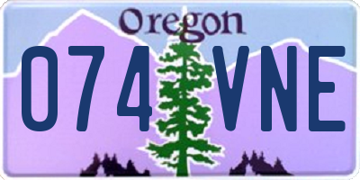 OR license plate 074VNE