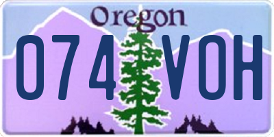 OR license plate 074VOH