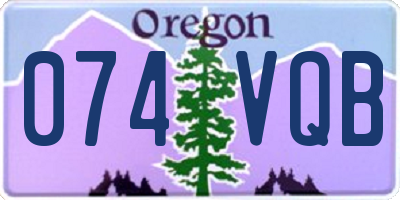 OR license plate 074VQB