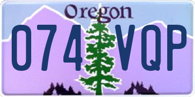 OR license plate 074VQP