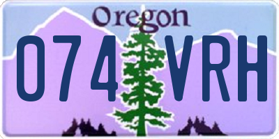 OR license plate 074VRH