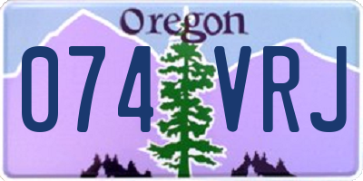 OR license plate 074VRJ