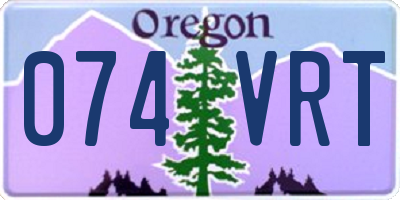 OR license plate 074VRT