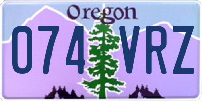 OR license plate 074VRZ