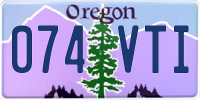 OR license plate 074VTI