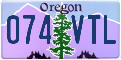 OR license plate 074VTL