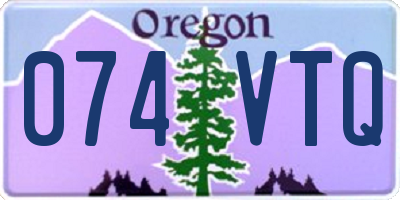 OR license plate 074VTQ