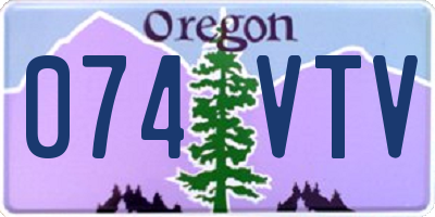 OR license plate 074VTV