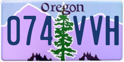 OR license plate 074VVH