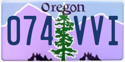 OR license plate 074VVI