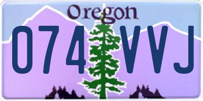 OR license plate 074VVJ