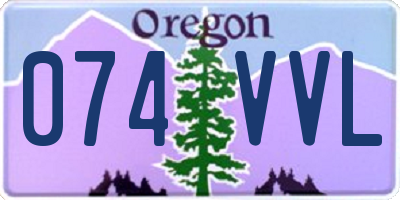 OR license plate 074VVL