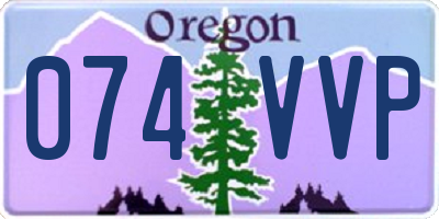 OR license plate 074VVP