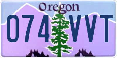OR license plate 074VVT