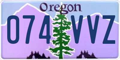 OR license plate 074VVZ