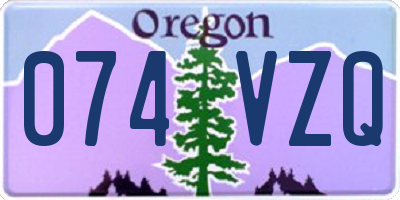 OR license plate 074VZQ