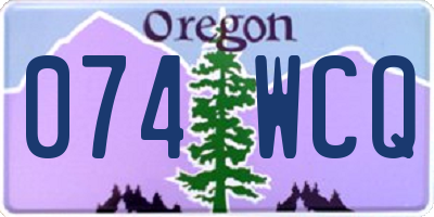 OR license plate 074WCQ