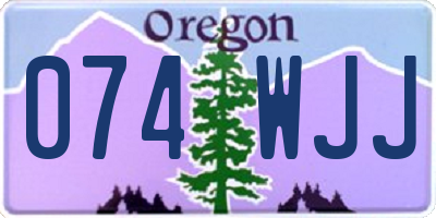 OR license plate 074WJJ