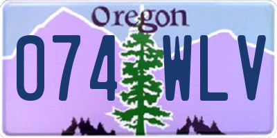 OR license plate 074WLV