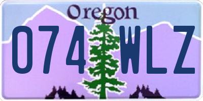 OR license plate 074WLZ