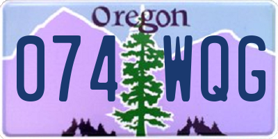 OR license plate 074WQG