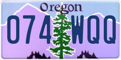 OR license plate 074WQQ