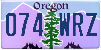 OR license plate 074WRZ