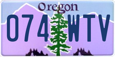 OR license plate 074WTV