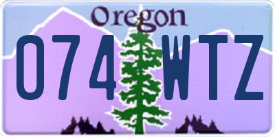 OR license plate 074WTZ