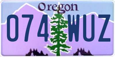 OR license plate 074WUZ