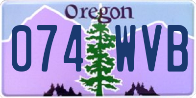 OR license plate 074WVB
