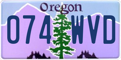 OR license plate 074WVD