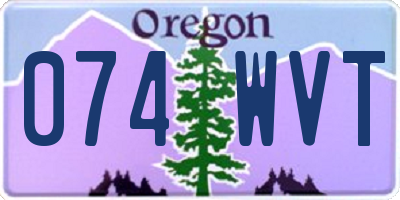 OR license plate 074WVT